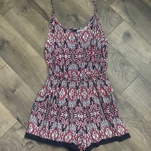 red white & blue romper